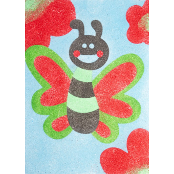 Peel 'N Stick Sand Art Kit - Butterfly